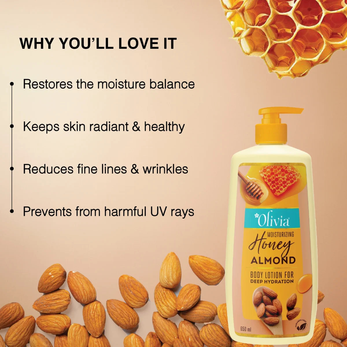 Honey Almond Moisturizer For Deep Hydration - Image 2